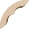 Ekena Millwork 5-inch W x 6-inch D x 6-inch H Ozark Rough Cedar Woodgrain TimberThane Knee Brace, Primed BRCUR05X06X06OZKRCPR - alternate 5